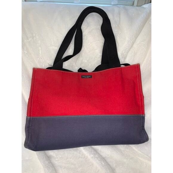 Kate Spade Women's Red & Navy Two-Tone Tote‎ Bag - Picture 1 of 10